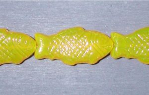 Böhmische Glasperlen - Fische